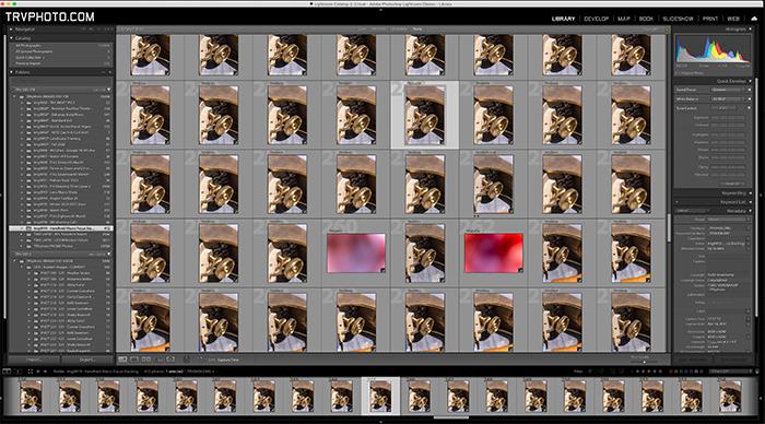 You’ll want your photo browser to look like this, with many images taken for every stacking “pass.” Note the images that bracket the series of images. You’ll want your photo browser to look like this, with many images taken for every stacking “pass.” Note the images that bracket the series of images.