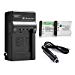 Powerextra 2 x batteries + Charger EN-EL19 for Nikon Coolpix S32, S100, S2800, S3200, S3300, S3500, S3600, S4100, S4200, S4300, S5200, S5300, S6500, S6600, S6800,S6900,S7000 as Sony NP-BJ1 DSC-RX0