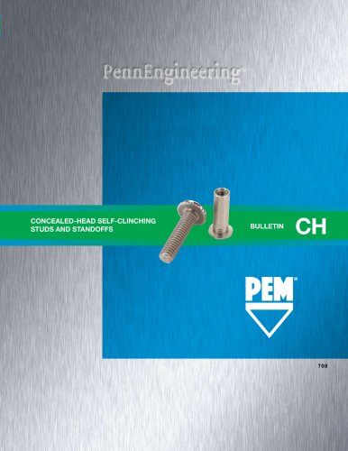 Concealed Head Self-Clinching Studs and Standoffs