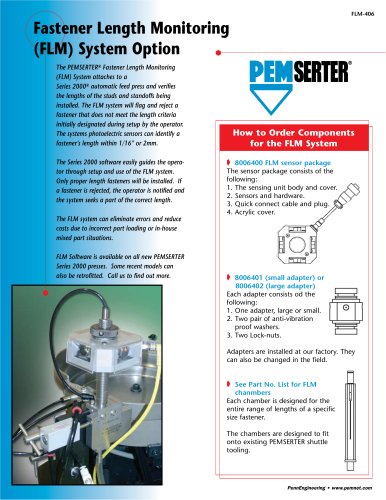 Fastener Length Monitoring Device