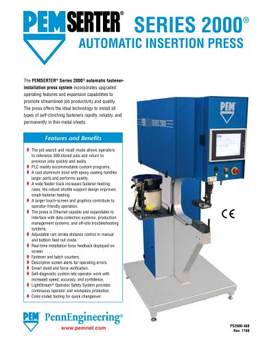 PEMSERTER Series 2000 Press