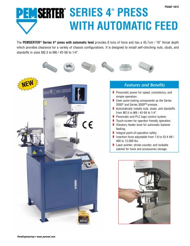 PEMSERTER Series 4 Press Automatic Feed