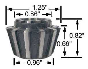 1200 series Rubber-Flex Collet drawing