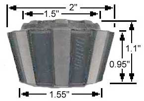2400 series Rubber-Flex Collet drawing