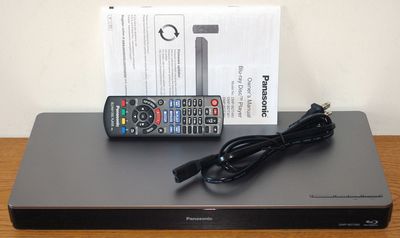 Panasonic DMP-BDT360 3D and Network Blu-ray Disc Player - Front View with Included Accessories